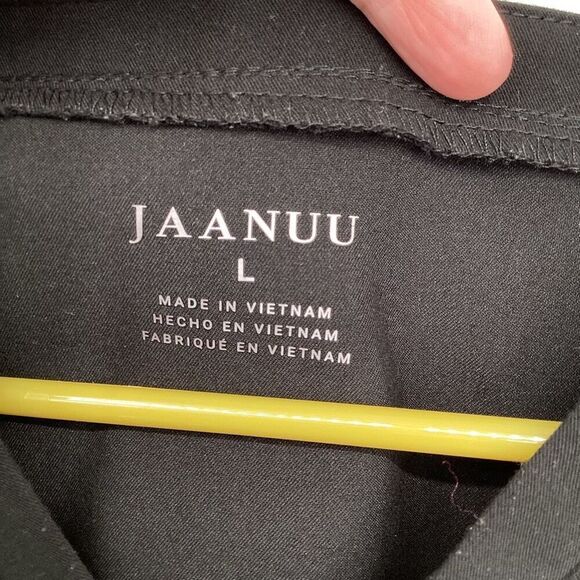 Ladies‎ Jaanuu 3 pocket Scrub Top large Black - Picture 2 of 6